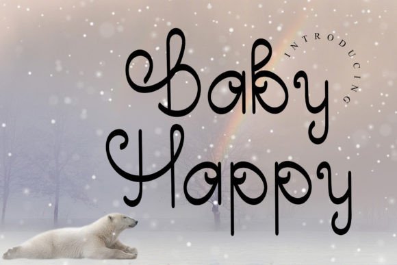 Baby Happy Font: Elevating Handwritten Elegance in Design