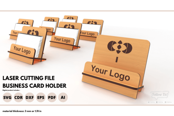 Business Card Holder Svg Laser Cut File