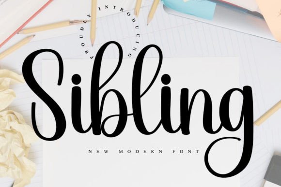 Enhancing Design Elegance with the Sibling Handwritten Font