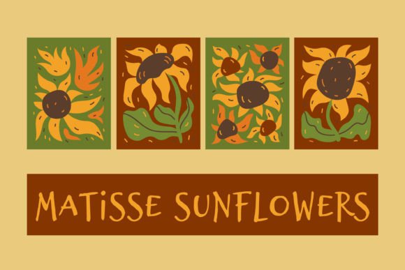 Matisse Sunflowers: Integrating Retro Botanical Aesthetics into Creative Workflows