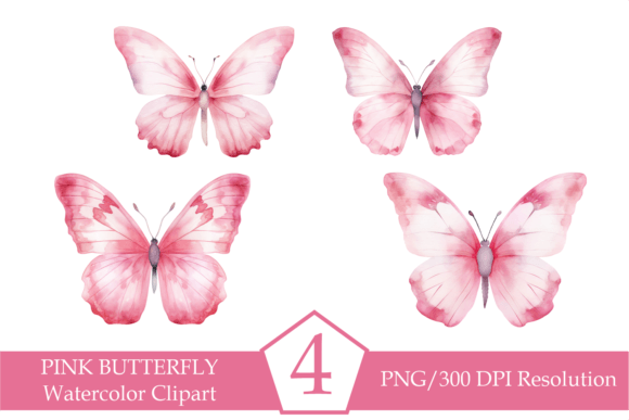 Pink Butterflies, Sublimation Bundle