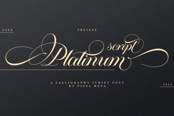 Platinum Script: Elevating Design with Elegant Hand-Lettering