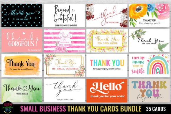 Small Business Thank You Cards Bundle