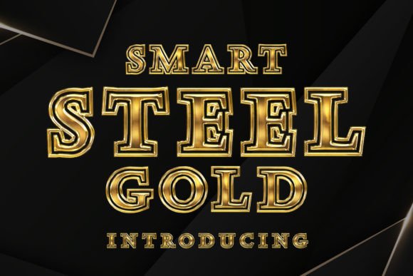 Smart Steel Gold Font Evaluation