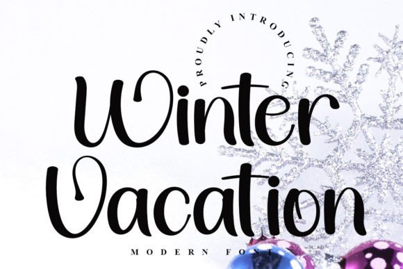 Winter Vacation: A Fresh Font for Modern Design Projects